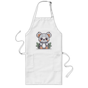 Tablier Long Création de Koala Magique Kawaii Vectoriel