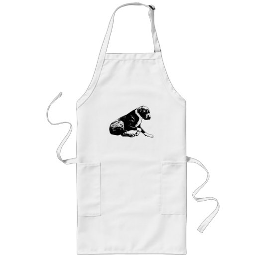 Tablier Long Cuisine calme, focus brindle (Devant)