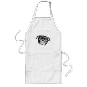 Tablier Long Cuisine d'art de carlin Humeur