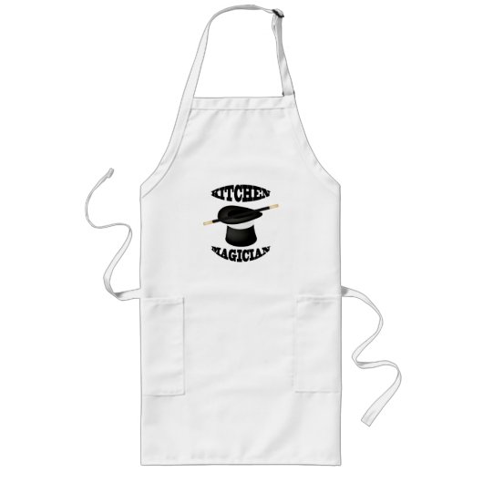 Tablier Long Cuisine Magicien Chef Cuisinier Apron (Devant)