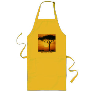 Tablier Long Cuisinier africain de coucher du soleil