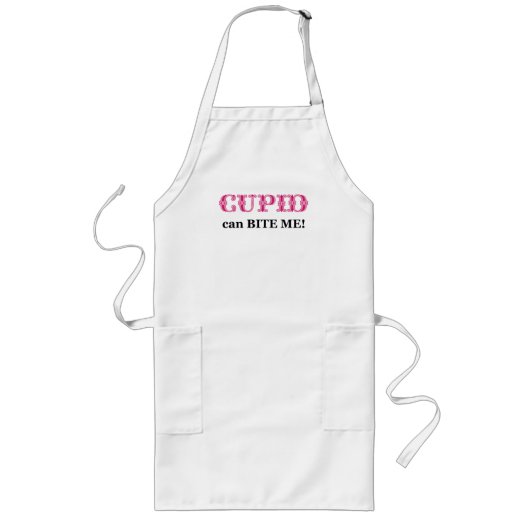 Tablier Long Cupide peut me mordre (Devant)