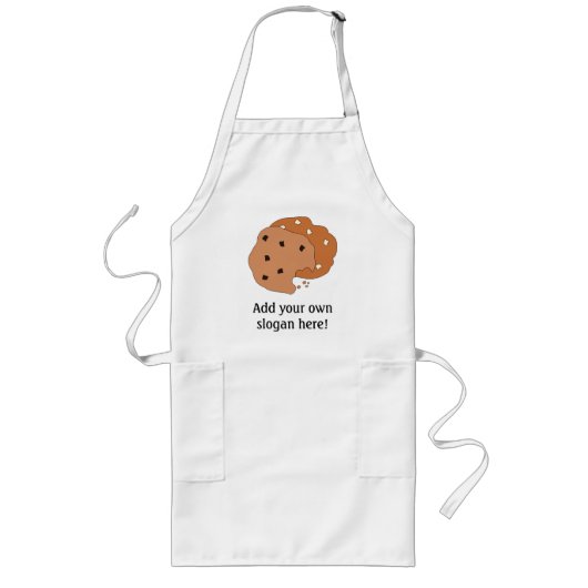 Tablier Long Customiser ce graphique Cookies (Devant)