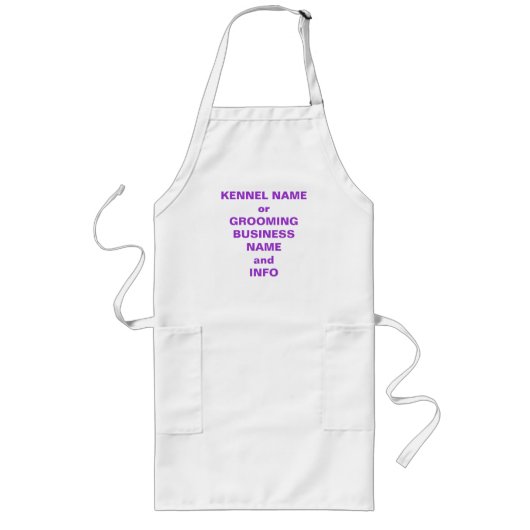 TABLIER LONG CUSTOMISER VOTRE APRON GROOMING (Devant)
