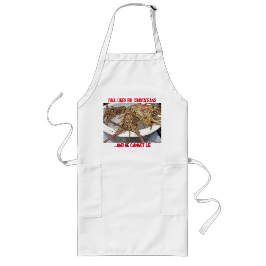 Tablier Long Customisez votre long tablier de homard (Devant)