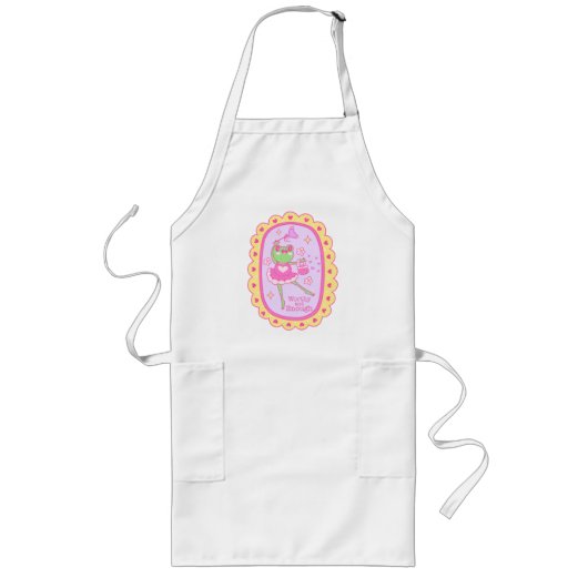 Tablier Long Cute Jolly Frog - Digne et Assez (Devant)