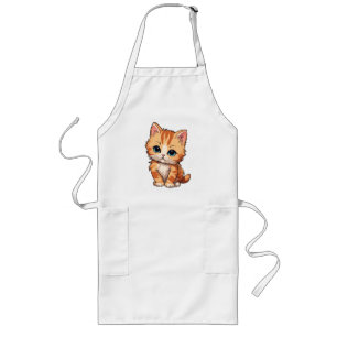 Tablier Long Cute tabby Chat