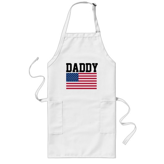 Tablier Long DAD FATHER'S DAY 'DADDY' PATRIOTIC Aprons (Devant)