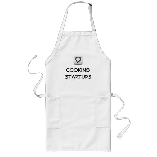 Tablier Long Démarrages de cuisine d'amour (Devant)