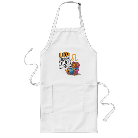 Tablier Long Design amusant Zodiac Leo (Devant)