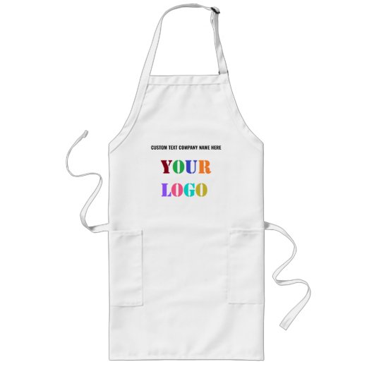 Tablier Long Design Your Own Branded Company Apron Template (Devant)
