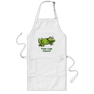 Tablier Long Dessin de grenouille verte