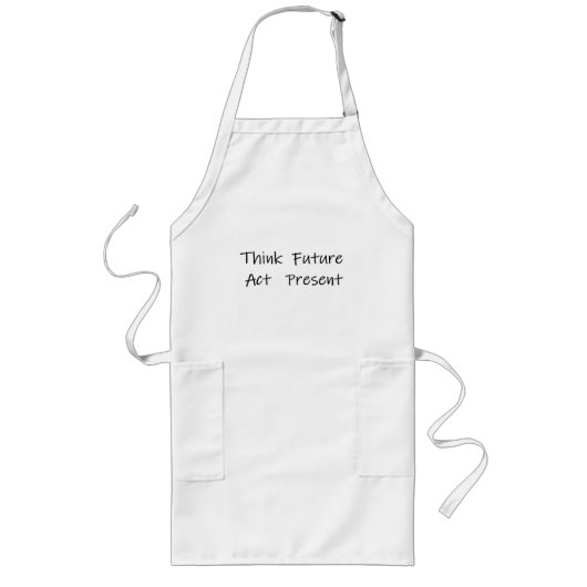 Tablier Long distributeur le futur et agir au présent (Devant)