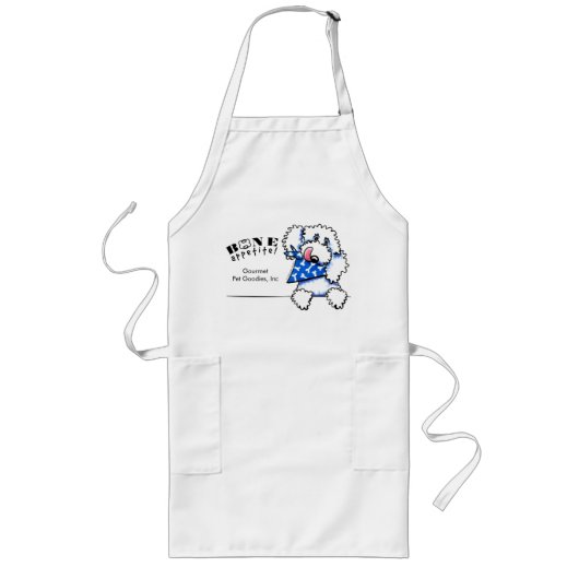 Tablier Long Dog Bone Appetit ! Aliments pour animaux de compag (Devant)