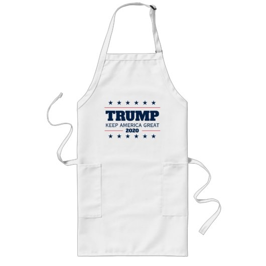 Tablier Long Donald Trump 2020 parti républicain BBQ (Devant)
