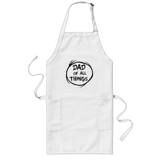 Tablier Long Dr Seuss Thing One Thing Two - Papa de toutes chos (Devant)