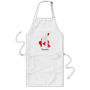 Tablier Long Drapeau de la fierté canadienne à l'intérieur de l