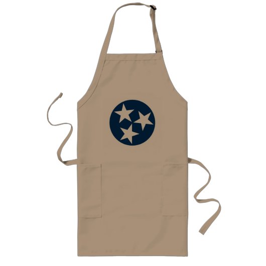 Tablier Long Drapeau d'état du Tennessee Bleu Blancs étoiles (Devant)