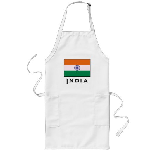 Tablier Long Drapeau indien Tricolor Tiranga (Devant)