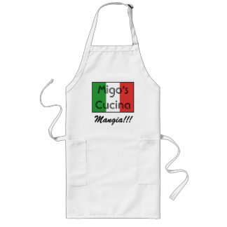 Tablier Long drapeau italien 3, Cucina de Migo, Mangia ! ! !