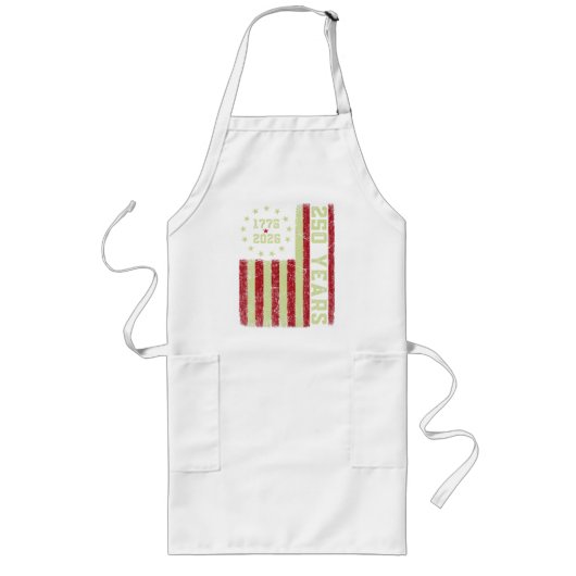 Tablier Long Drapeau Usa 250e Anniversaire (Devant)