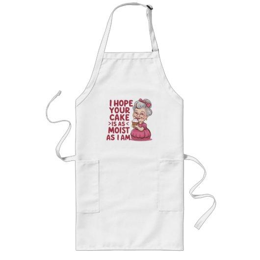 Tablier Long Drôle Cupcake Baking Grandma cite Cupcake Lover (Devant)