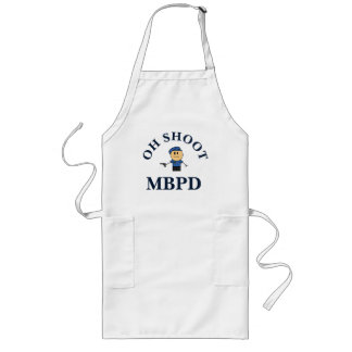 Tablier Long Drôle Département de police Apron