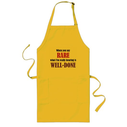 Tablier Long Drôle Dire BBQ Apron (Devant)
