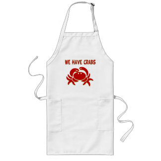 Tablier Long Drôle Nous Avons Des Crabes Apron