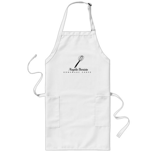 Tablier Long Entreprise de gâteau fait maison Illustration de f (Devant)