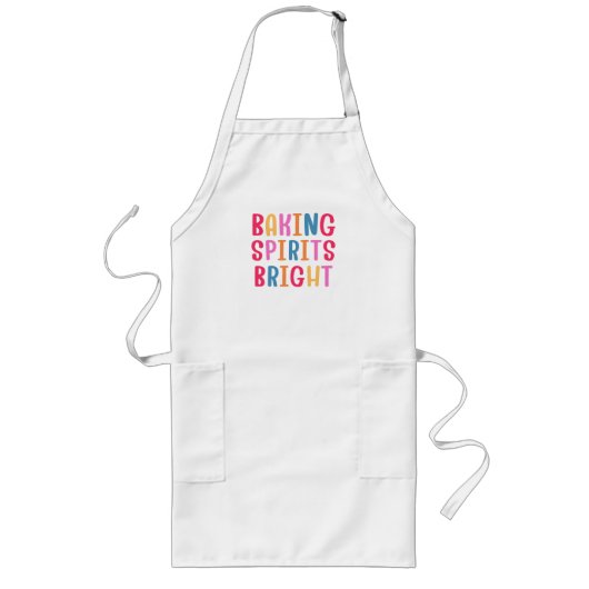 TABLIER LONG ESPRITS DE PATISSERIE BRILLANTS (Devant)