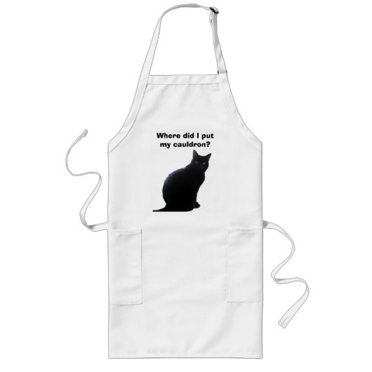 Tablier Long Est-ce que saule, où j'ai mis mon chaudron ? (Devant)