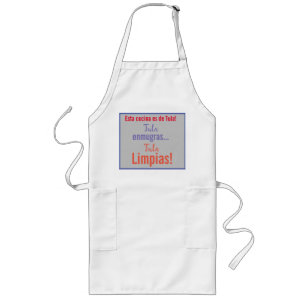 Tablier Long esta cocina es de tula tu la ensucias tu lalimpias