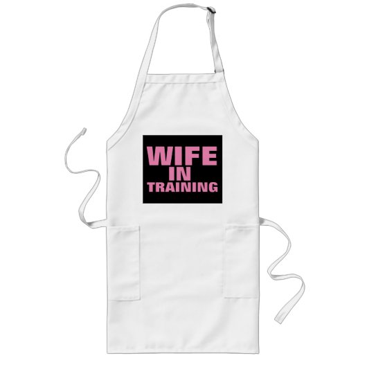 Tablier Long FEMME EN FORMATION, Drôle Mariage Fiançailles Apro (Devant)