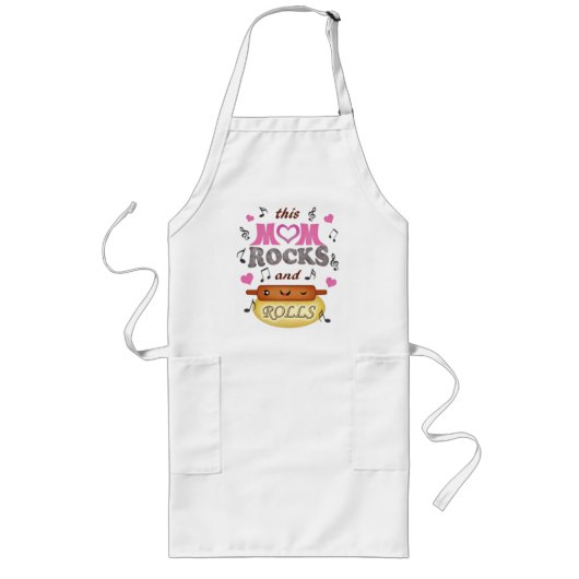 Tablier Long Fête des mères Baking & Rocking Maman Apron (Devant)