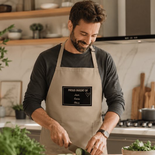 Tablier Long Fier parent de avec des noms personnalisés