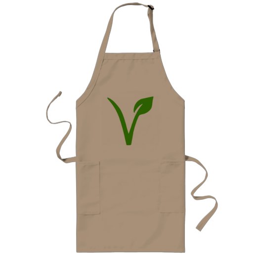 Tablier Long fierté végétarienne, végétarien, végétariens, (Devant)