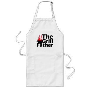 Tablier Long Flammes amusantes Grillfather Apron