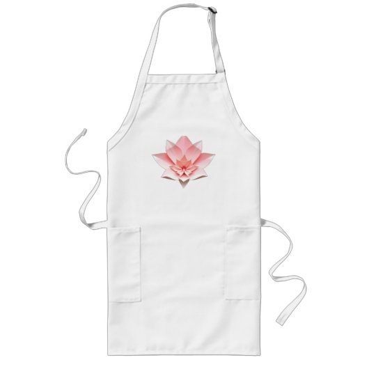 Tablier Long Fleur papier Origami (Devant)