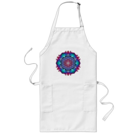 Tablier Long FLEURS DE VIE / Blume des Lebens - Mandala IV (Devant)
