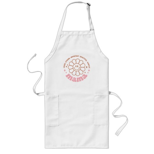 Tablier Long Floral Mama (Devant)