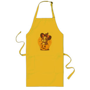 Tablier Long Frenchie Halloween