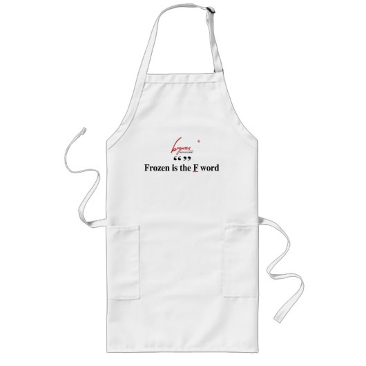 Tablier Long Frozen est le mot F Apron (Devant)