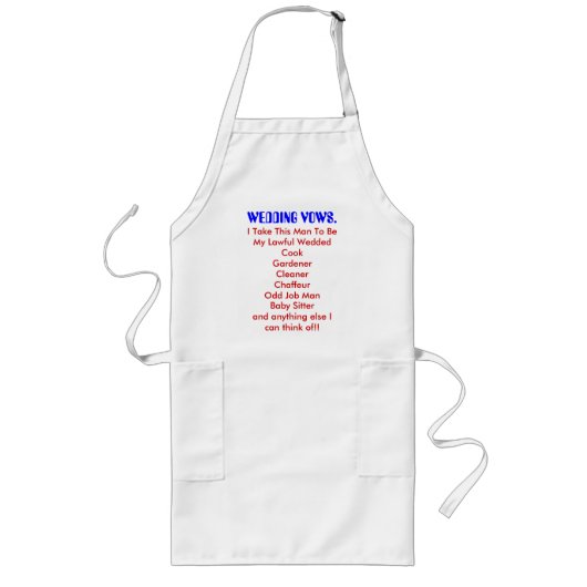 TABLIER LONG FUNNY APRONS (Devant)