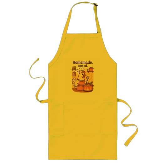 Tablier Long Funny Cooking Chicken Apron – Hen Making Soup (Devant)