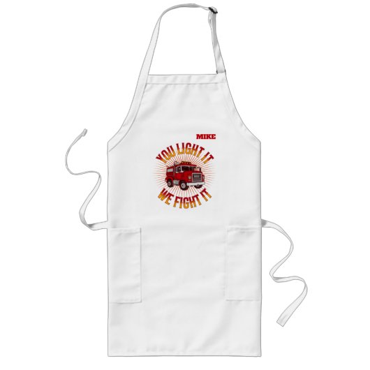 Tablier Long Funny Firehouse Cooking (Devant)