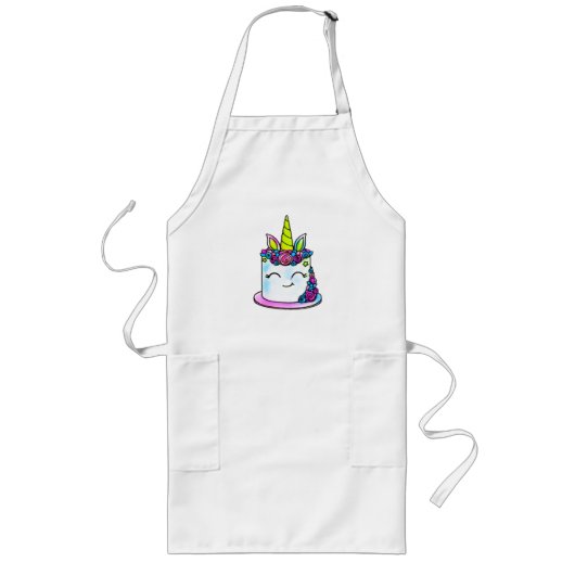 Tablier Long Gâteau d'anniversaire body bébé (Devant)