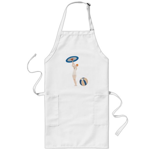 Tablier Long Georges Barbier Au Lido 1924 Illustration de mode (Devant)