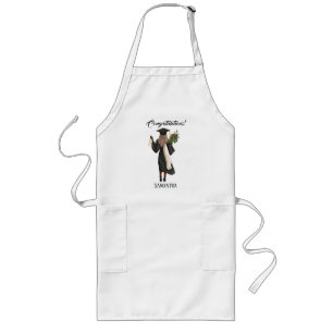 Tablier Long Graduation de l'aquarelle personnalisée (10)