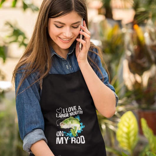 Tablier Long Grande Bouche Sur Mon Bord Long Apron